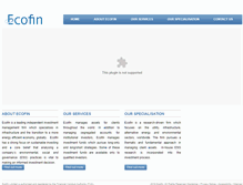 Tablet Screenshot of ecofin.co.uk